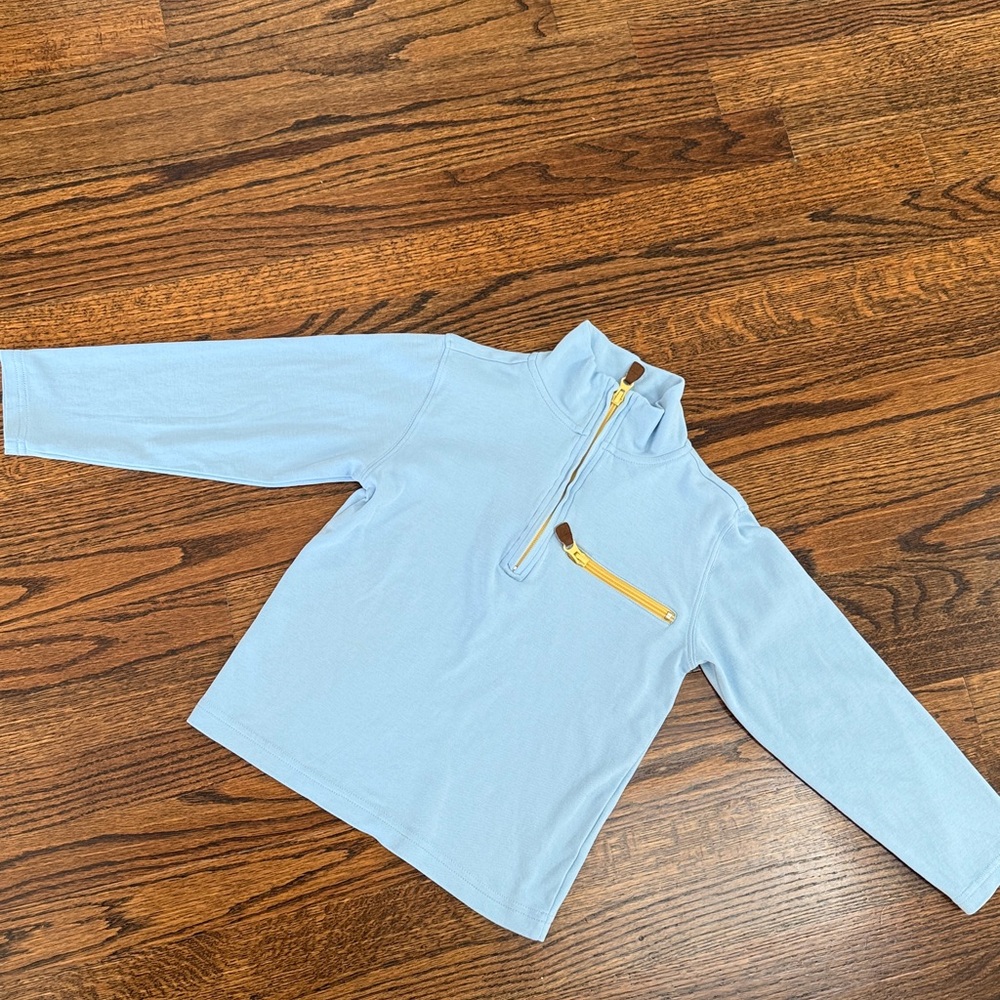 Bella Bliss Sky Blue Pullover with Sunny Yellow Trim